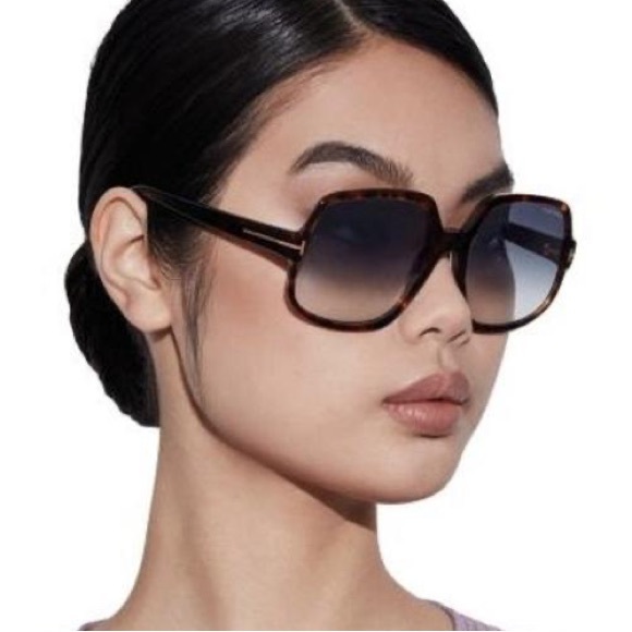 NEW TOM FORD DELPHINE-02 TF992 01B WOMEN SQUARE FRAME EYEWEAR TOM FORD FT0992/S main image 10